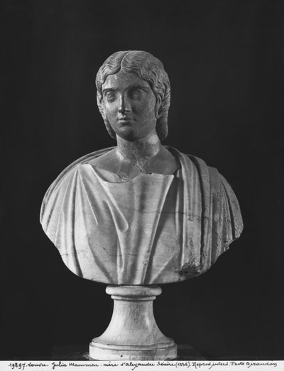 Bust of Julia Mamaea, mother of Emperor Severus Alexander by Roman